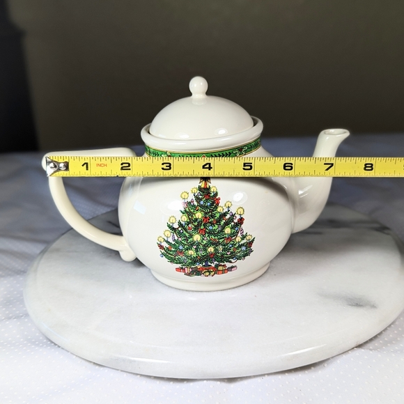 Russ Berrie Christmas Teapot Oh Christmas Tree 5.5 in - Picture 9 of 10